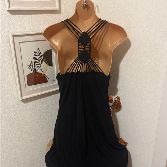 Nicole Miller Black Strappy Maxi Dress - Picture 2 of 4